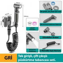 Silabor Spiralli Banyo Bataryası Tek Giriş Iki Çıkış, Tabancalı Musluk Açı Vanası, Yüksek Basınçlı Ev Tipi