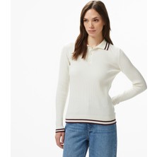 Nautica Kadın Kahverengi Regular Fit Kazak