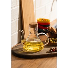 Porsima 6517 Mantar Kapaklı Borosilikat Cam Yağlık Sirkelik Yağdanlık 500 ml