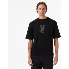 United4 Unıted4 Erkek Siyah T-Shirt