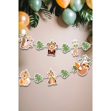 Niksy Design Safari Temalı Banner Parti Süsü