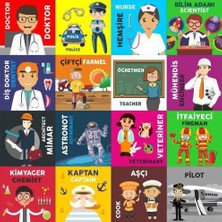 Bee-Bot® ve Blue-Bot Meslekler Matı - Türkçe