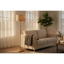 Ömür Avize Farel Gold Ayaklıı Silindir Şapkalı Lambader