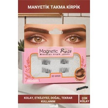 Letsii Manyetik Kolay Takılabilir Doğal Görünümlü Takma Kirpik