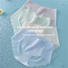 Eces Design Kadın Dikişsiz Yüksek Bel Nefes Alabilir Iç Çamaşırı 3 Parça W1006