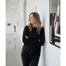 Ebrita Moda Bisiklet Yaka Yumuşak Kumaşlı Sweatshirt