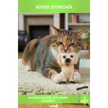 Letsii Sesli Köpek Şekilli Eğlenceli Evcil Hayvan Oyuncağı