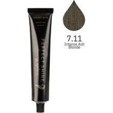 Perfect Shine Permanent Profesyonel Saç Boyası 100ml - Ekstra Yoğun Küllü Kumral(INTENSE ASH - 7.11)