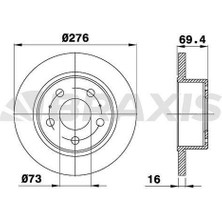 Braxis Arka Fren Dısk Aynası Iveco Daıly 99 2.3td 2.8td