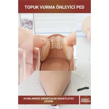 Letsii 6mm Ayakkabı Topuk Vurma Önleyici Ped Krem/siyah Karışık Renk Ayak Koruyucu