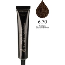 Perfect Shine Permanent Profesyonel Saç Boyası 100ml - Doğal Koyu Kumral/Koyu Kahve(NATURAL BROWN-6.70)