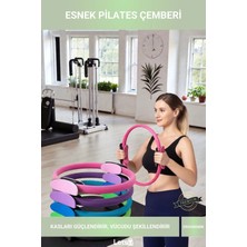 Letsii Esnek Pilates Çemberi Vücut Şekillendirme ve Kas Güçlendirme Aleti