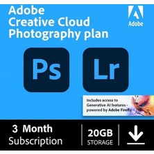 Adobe Creative Cloud Photography Plan - 3 Aylık Abonelik Kodu