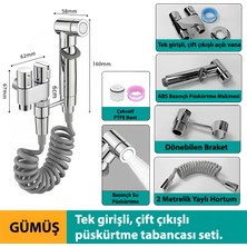 Silabor Spiralli Banyo Bataryası Tek Giriş Iki Çıkış, Tabancalı Musluk Açı Vanası, Yüksek Basınçlı Ev Tipi