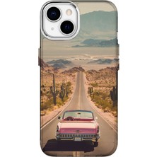 Iphone 14 Uyumlu Yol Tasarimli Lüks Silikon Kilif