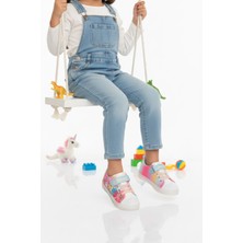 Ayakmod Renkli Desenli Cırtlı Kız Çocuk Sneaker 1842 P