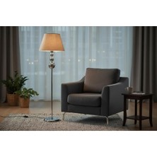 Ömür Avize Roma Konık Başlık Krom Lambader