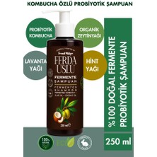 Fermente Mutfağım Kombucha Özlü Fermente Şampuan - Organik Zeytinyağı + Hindistan Cevizi Yağı + E Vitamini 250 ml