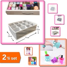 Hereveoyuncak Pratik Bölmeli Çekmece Düzenleyici Organizer + 2'li Set Oje Tutucu A1B2C3