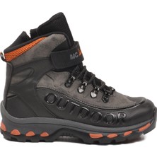 Mc Jamper Siyah Füme Polarlı Kaymaz Fermuarlı Unisex Outdoor Çocuk Bot 2115 F
