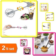 Hereveoyuncak Pratik Spiral Çırpıcı + Bas Çek Mikser - 2li Set XYZ456