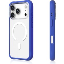 iPhone 17 Pro Uyumlu Kılıf M-Safe Şarj Özellikli Airbagli Youngkit Dynamic 2 Serisi Kapak Mavi