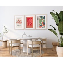 Pam Studio 3’lü Matisse Bauhaus Tarzı Modern Minimalist Poster Seti – Renkli Ahşap Çerçeveli Duvar Tablosu