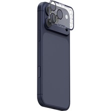iPhone 17 Pro Max Uyumlu Skinarma Magma Serisi Mat Kamera Lens Koruyucu Mavi