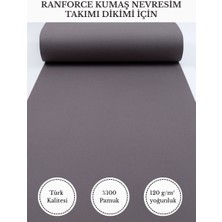 Fabricstown Ranforce Kumaş Nevresim Dikimi Için – %100 Pamuk, 240 cm × 100 Cm, Düz Boyalı