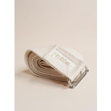 Kubbe Yoga Kemeri – 240 cm x 4 cm | %100 Organik Pamuk, Metal Tokalı, Esneme ve Duruş Destek Kayışı