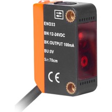 Qwifm EN33-D1T100PA 100CM Pnp No Cisimden Yansımalı Fotoelektrik Sensör