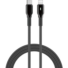 Wiwu WI-C076 Drualink Serisi Type-C To Lightning Pd Hızlı Şarj Kablosu 27W 1m Siyah
