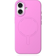 iPhone 17 Uyumlu Kılıf M-Safe Şarj Özellikli Youngkit Morandi Serisi Kapak Pembe