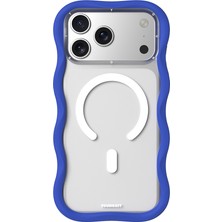 iPhone 17 Pro Uyumlu Kılıf M-Safe Şarj Özellikli Youngkit Wave Matte Serisi Kapak Lacivert