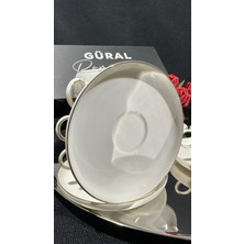 Güral Porselen Carıne Alba 12 Parça Kahve Fincan Takımı Altın File