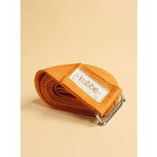 Kubbe Yoga Kemeri – 240 cm x 4 cm | %100 Organik Pamuk, Metal Tokalı, Esneme ve Duruş Destek Kayışı