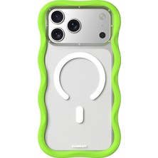 iPhone 17 Pro Max Uyumlu Kılıf M-Safe Şarj Özellikli Youngkit Wave Matte Serisi Kapak Yeşil