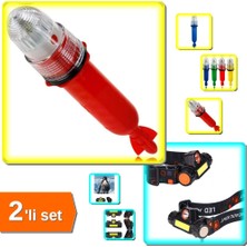 Hereveoyuncak Domuz Savar Fener - Çakarlı Ağ Lambası - Balıkçı Feneri + Kafa Lambası - Şarjlı Acil Durum Feneri