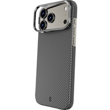 iPhone 17 Pro Max Uyumlu Kılıf M-Safe Özellikli Wiwu DCC-206 Aramid Air Kapak Siyah