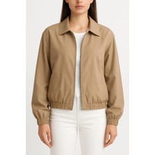 Laviva Fashion Balon Kollu Crop Mont