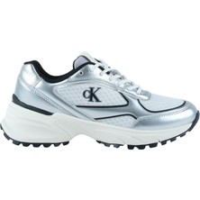 Calvin Klein Hike Runner Mesh Mix Kadın Gri Spor Ayakkabı (YW0YW02063-0IX)
