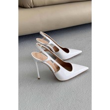 Ayakkabı Prensi Kindra Beyaz Rugan