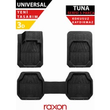 Raxon Universal Siyah Tuna Serisi 5 Parça Oto Paspas Seti – Dayanıklı, Kaymaz & Kolay Temizlenir