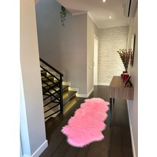 Doğuş Peluş Halı A Post Pembe Yumuşak Dokulu Peluş Halı Çift Kafa Post