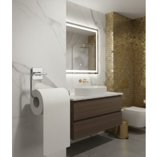 Emfa Aksesuar Krom Kağıt Havluluk - Premium Krom Havlu Kağıtlık %100 Pirinç Paslanmaz