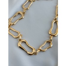 Vıpçelik Özel Tasarım Gold Zincir Kolye