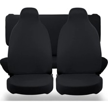 Castor Otomotiv Seat Toledo Uyumlu Oto Koltuk Kılıfı Araç Penye Koltuk Kılıfı Servis Kılıfı 4 Parça Siyah Renk