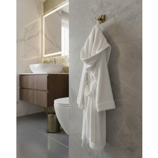 Emfa Aksesuar Mat Gold Bornozluk Askılık - Premium Antik Bornoz Askısı %100 Pirinç Paslanmaz