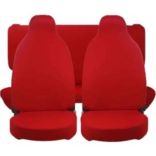 Castor Otomotiv Ford Taunus Uyumlu Oto Koltuk Kılıfı Araç Penye Koltuk Kılıfıservis Kılıfı 4 Parça Kırmızı Renk