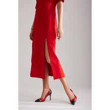 Ayakkabı Prensi Kadın Kirmizi Kadın Stiletto, Topuklu Ayakkabı